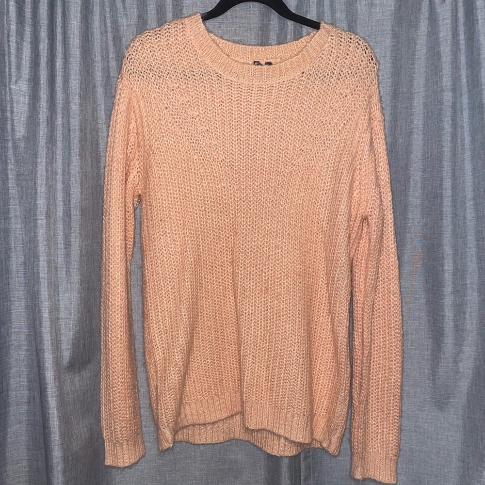 Stitched Peach Sweater